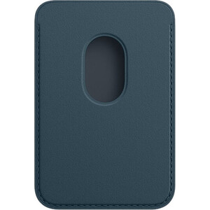 фото Чехол-бумажник apple iphone leather wallet with magsafe, baltic blue (mhlq3ze/a)