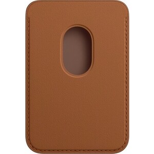 фото Чехол-бумажник apple iphone leather wallet with magsafe, saddle brown (mhlt3ze/a)