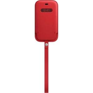 фото Чехол-конверт apple iphone 12 mini leather sleeve with magsafe, red (mhmr3ze/a)