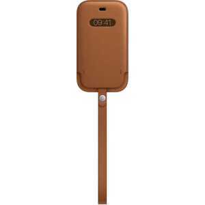 фото Чехол-конверт apple iphone 12 mini leather sleeve with magsafe, saddle brown (mhmp3ze/a)