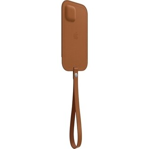 фото Чехол-конверт apple iphone 12 и 12 pro leather sleeve with magsafe, saddle brown (mhyc3ze/a)