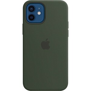 Чехол Apple iPhone 12 и 12 Pro Silicone Case with MagSafe, Cypress Green (MHL33ZE/A) iPhone 12 и 12 Pro Silicone Case with MagSafe, Cypress Green (MHL33ZE/A) - фото 1