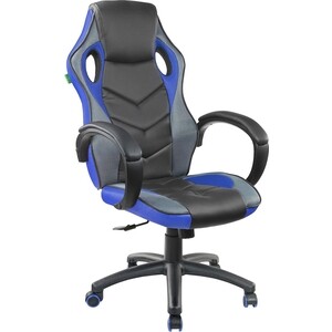 фото Кресло офисное riva chair rch 9381h черный/синий