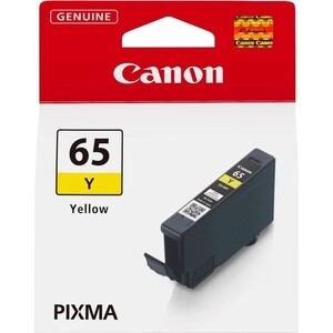 Картридж струйный Canon CLI-65 Y, желтый (4218C001) картридж canon pfi 107y 6708b001 для canon ip f680 685 780 785 желтый