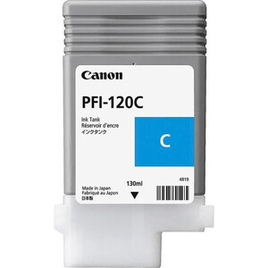 Картридж струйный Canon PFI-120 C, голубой (2886C001) картридж sakura 2886c001 pfi 120 c для canon голубой 130 мл