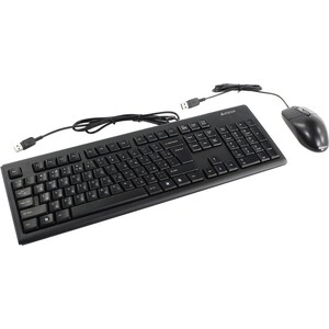Клавиатура + мышь A4Tech KRS-8372 , черный, USB motospeed v30 проводная оптическая мышь usb gaming ck108 механическая игровая проводная клавиатура p70 игровая коврик для мыши