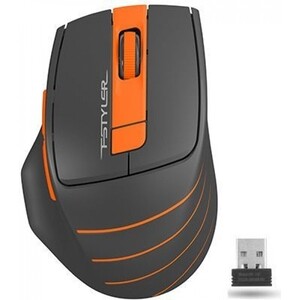 Мышь A4Tech Fstyler FG30, серый/оранжевый, оптическая (2000dpi) мышь игровая проводная gmng xm007 серый оптическая 10000 dpi usb для ноутбука 7 but