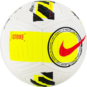 Мяч футбольный Nike Strike DC2376-102, р.5, 12 панелей, ТПУ, маш. сш., бело-желто-черный - фото 1
