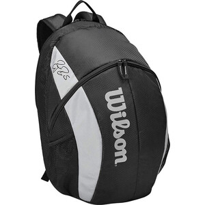 фото Рюкзак wilson team backpack, wr8005901001, с карманом под 2 тен. ракетки, черно-серый