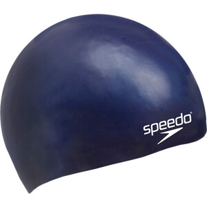 фото Шапочка для плавания детская speedo plain moulded silicone cap jr, 8-709900011, синий, силикон