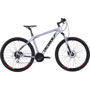 Велосипед DEWOLF 27,5'' TRX 20 16'' серебристый серый/ярко-красный/черный