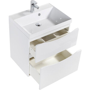 фото Тумба под раковину belbagno marino-h60 60 bianco lucido (marino-h60-600-2c-so-bl-p)