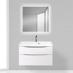 Тумба под раковину BelBagno Marino-H60 90 bianco lucido (MARINO-H60-900-2C-SO-BL-P)