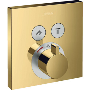 фото Термостат для ванны hansgrohe showerselect для механизма 01800180, полированное золото (15763990)