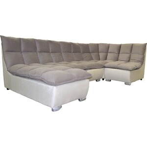 фото П-образный диван-кровать mgroup доменика (ткань велютто 08 / велютто 01)