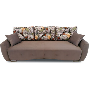 фото Прямой диван mgroup джулиан с подлокотниками (cabrio-05, fleur mocco подушки)