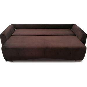 фото Прямой диван mgroup джулиан с подлокотниками (ms-518-32b коричневый, принт 45-2 лондон подушки)