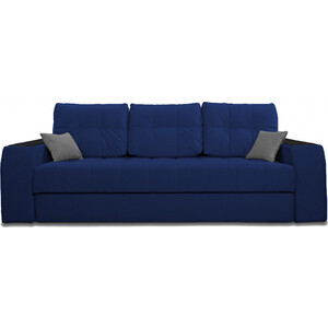 фото Прямой диван-кровать mgroup леонардо (ткань велютто 26, велютто 12 подушки, декор венге)