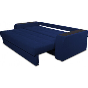 фото Прямой диван-кровать mgroup леонардо (ткань велютто 26, велютто 12 подушки, декор венге)