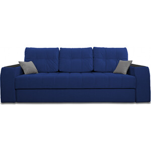 фото Прямой диван-кровать mgroup леонардо (ткань велютто 26, велютто 48 подушки, декор венге)