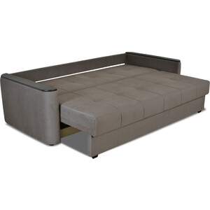 фото Прямой диван-кровать mgroup аризио (ткань мдф цвет венге rgb 73)