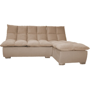 фото Угловой диван-кровать mgroup доменика с оттоманкой (ткань велютто 18)