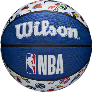 фото Мяч баскетбольный wilson nba all team, wtb1301xbnba, р.7, сине-белый