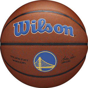 фото Мяч баскетбольный wilson nba golden state warriors, wtb3100xbgol р.7, коричневый