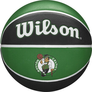 фото Мяч баскетбольный wilson nba team tribute boston celtics, wtb1300xbbos, р.7, зелено-черный