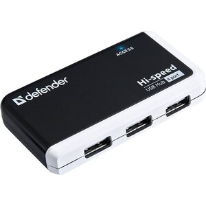 USB разветвитель Defender Quadro Infix USB2.0, 4 порта (83504) разветвитель питания cablexpert
