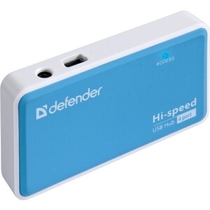 USB разветвитель Defender Quadro Power USB2.0, 4 порта (83503)