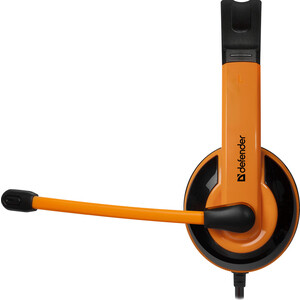 Гарнитура Defender Warhead G-120 черный + оранжевый, кабель 2 м (64099) Warhead G-120 черный + оранжевый, кабель 2 м (64099) - фото 4