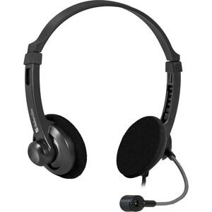 Гарнитура Defender Aura 104 черный, кабель 1,8 м (63104) внешняя звуковая карта luazon usb разъемы jack наушники и микрофон серая