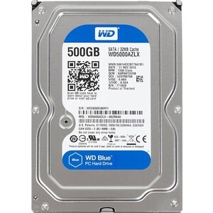 фото Жесткий диск wd sata3 500gb caviar blue 7200 32mb (wd5000azlx)