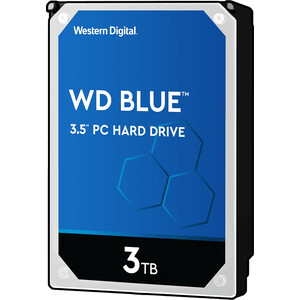 Жесткий диск Western Digital (WD) SATA3 3Tb Blue 5400 256Mb 3.5'' (WD30EZAZ) жесткий диск western digital wd sata3 1tb purple video intellipower 64mb wd10purz