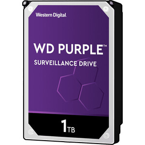 Жесткий диск Western Digital (WD) SATA3 1Tb Purple Video IntelliPower 64Mb (WD10PURZ) жесткий диск western digital surveillance purple 2tb wd23purz