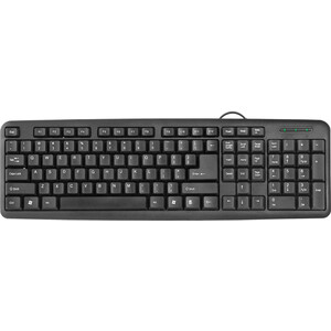 Клавиатура Defender HB-420 RU, черный, полноразмерная (45420) клавиатура defender forge gk 345 45345