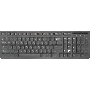 Клавиатура Defender UltraMate SM-535 RU, черный, мультимедиа (45535) клавиатура defender element hb 520 проводная мембранная 104 клавиш usb чёрная