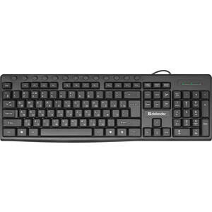 Клавиатура Defender Action HB-719 RU, черный, мультимедиа USB (45719) покрывало клавиатура коричневый р 150х215