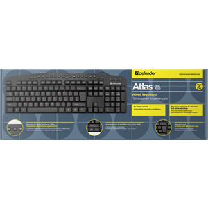 Клавиатура Defender Atlas HB-450 RU, черный, мультимедиа 124 кн. (45450)