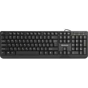 Клавиатура Defender OfficeMate HM-710 RU, черный, полноразмерная USB (45710)