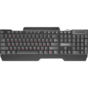 Клавиатура Defender Search HB-790 RU, черный, полноразмерная (45790) Search HB-790 RU, черный, полноразмерная (45790) - фото 1
