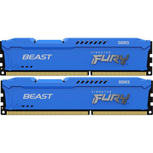 

Память оперативная Kingston 16GB DDR3 DIMM FURY Beast Blue (KF318C10BK2/16), 16GB DDR3 DIMM FURY Beast Blue (KF318C10BK2/16)