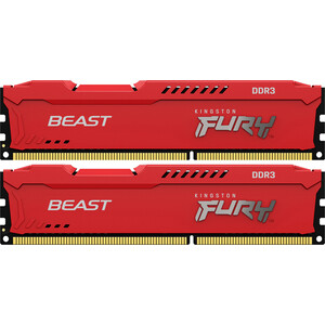 

Память оперативная Kingston 16GB DDR3 DIMM FURY Beast Red (KF316C10BRK2/16), 16GB DDR3 DIMM FURY Beast Red (KF316C10BRK2/16)