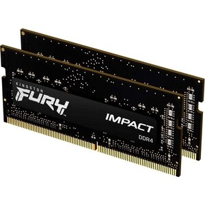 Память оперативная Kingston 16GB DDR4 SODIMM FURY Impact (KF426S15IBK2/16) оперативная память kingston so dimm ddr4 16gb 2x8gb 2666mhz fury impact kf426s15ibk2 16
