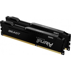 Память оперативная Kingston 8GB DDR3 DIMM FURY Beast Black (KF316C10BBK2/8) память оперативная kingston 8gb ddr3 dimm fury beast black kf316c10bbk2 8