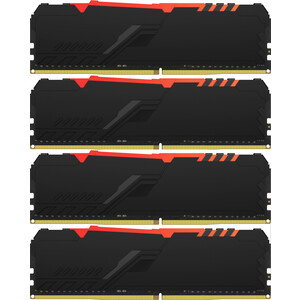 фото Память оперативная kingston 64gb ddr4 dimm 1gx8 fury beast rgb (kf426c16bb1ak4/64)