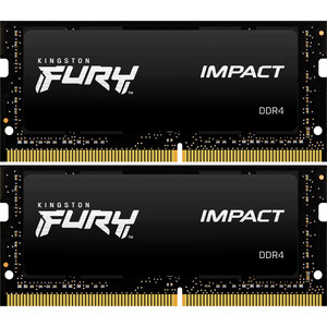 Память оперативная Kingston 64GB DDR4 SODIMM FURY Impact (KF426S16IBK2/64) оперативная память kingston so dimm ddr4 64gb 2x32gb 3200mhz fury impact kf432s20ibk2 64