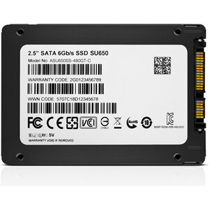 Твердотельный накопитель A-DATA 480GB SSD SU650 TLC 2.5'' SATAIII (ASU650SS-480GT-R) твердотельный накопитель a data ultimate su650 512gb asu650ss 512gt r