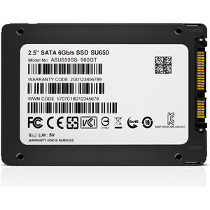 Твердотельный накопитель A-DATA 960GB SSD SU650 TLC 2.5'' SATAIII (ASU650SS-960GT-R) твердотельный накопитель a data ultimate su650 512gb asu650ss 512gt r
